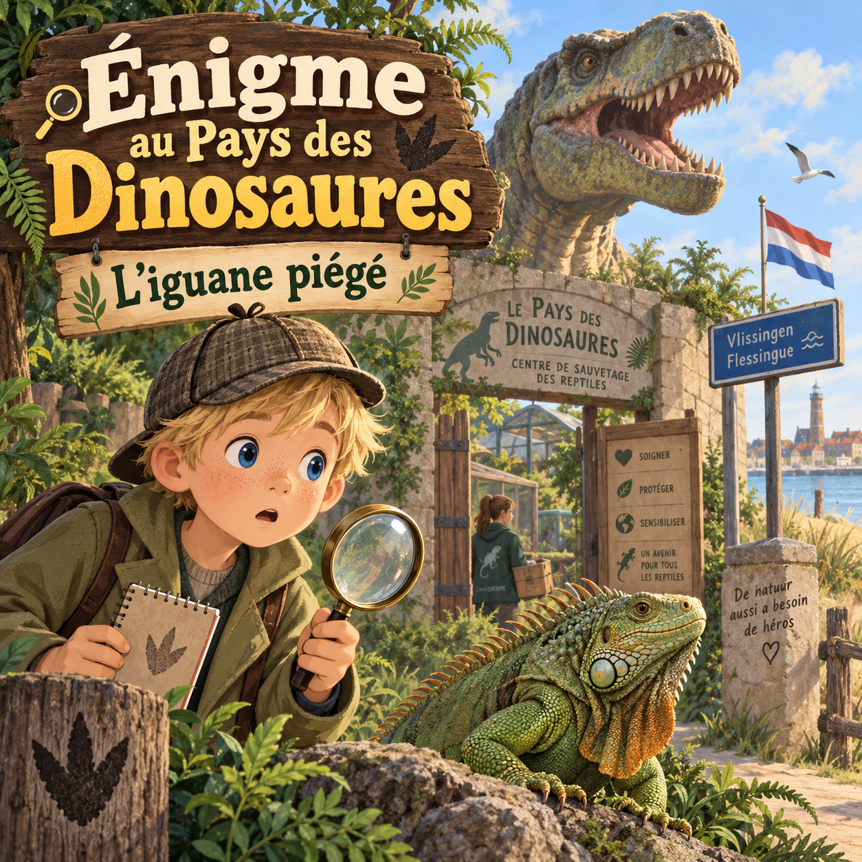 Vignette de l’épisode Énigme au Pays des Dinosaures - L’iguane piégé